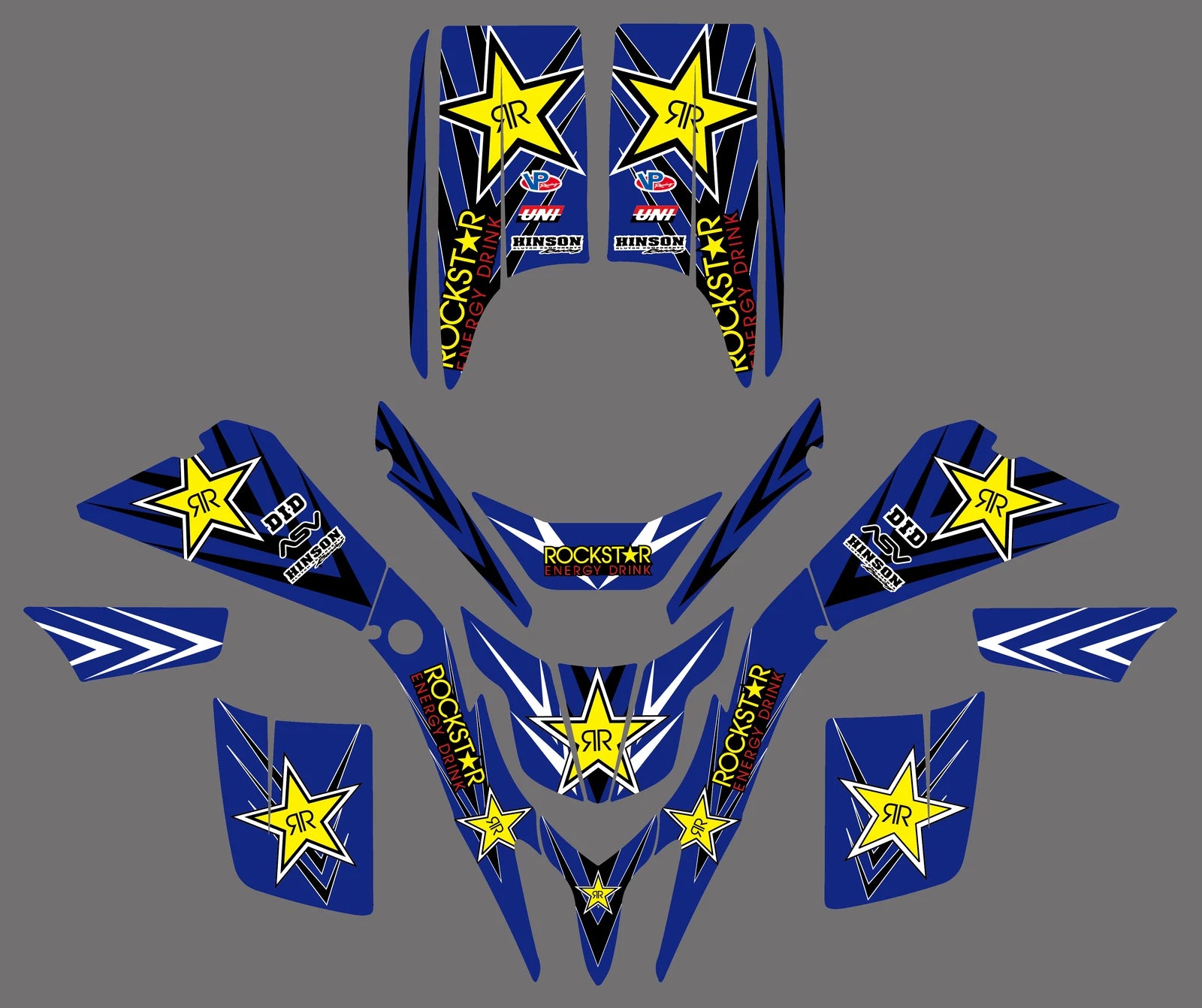 Full Race Kit Decals Graphics for Yamaha Blaster YFS200 (1988–2006)
