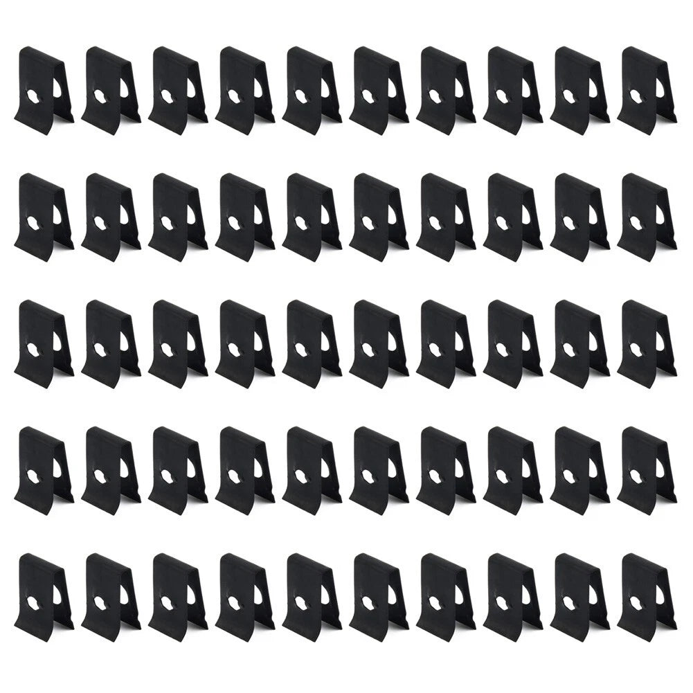 50pcs U-Nuts Self Tapping Screw Spire Clip for Universal Automotive Use
