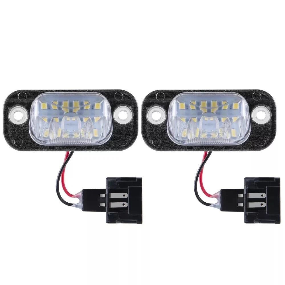 2X White LED Number Plate Lamp for VW Golf 3, Polo 6N, Seat Ibiza, Cordoba