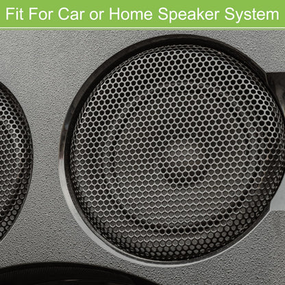 2X 7" Steel Speaker Mesh Grille for Subwoofer (182mmx6.5mm) Black
