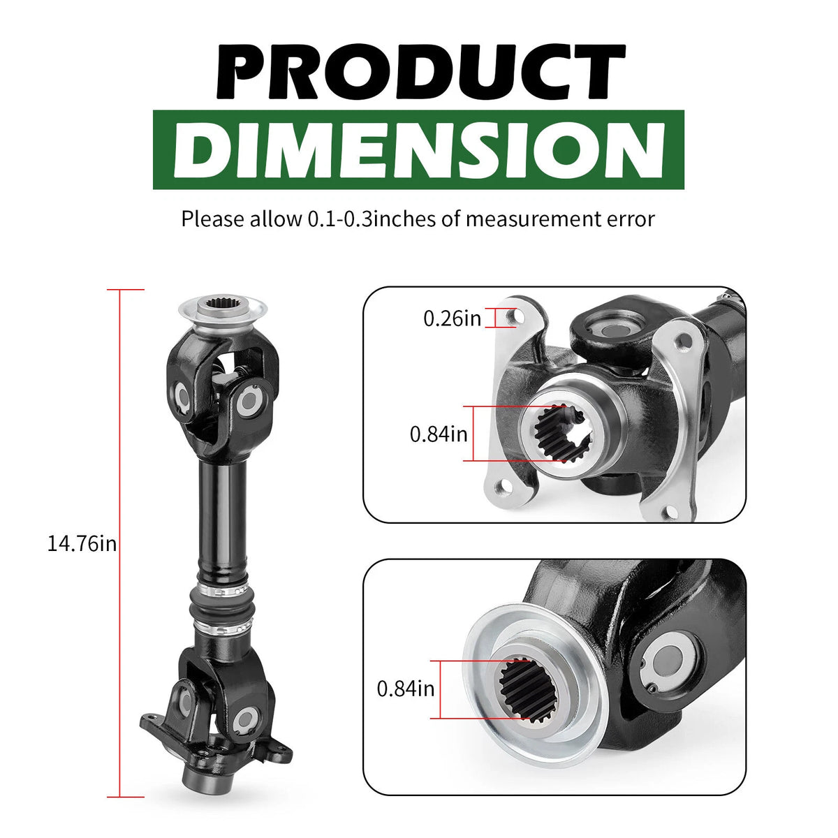 Rear Propeller Drive Shaft for Can-Am Renegade 800 4X4 EFI (2007–2008)