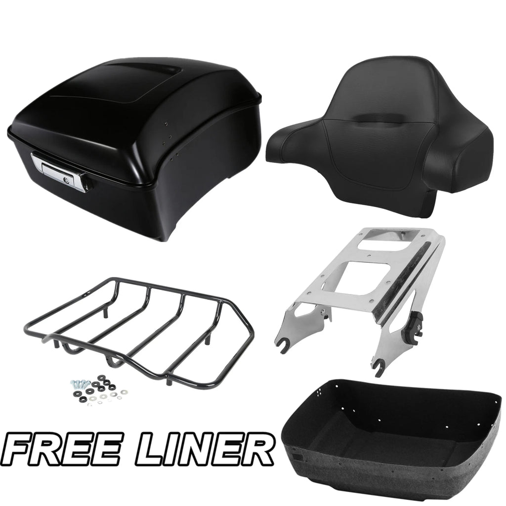 Matte Black Trunk Pad for Harley Touring (2009–2013)