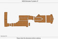 EVA Foam Teak Deck Flooring Mat for Eliminator Fundeck 27 (2008)