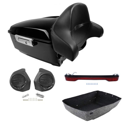 Trunk Backrest Pad Speakers for Harley Electra Glide (2014–2026)