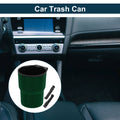 Portable Car Trash Can for Front Seats (1 Pc) - ABS - Green