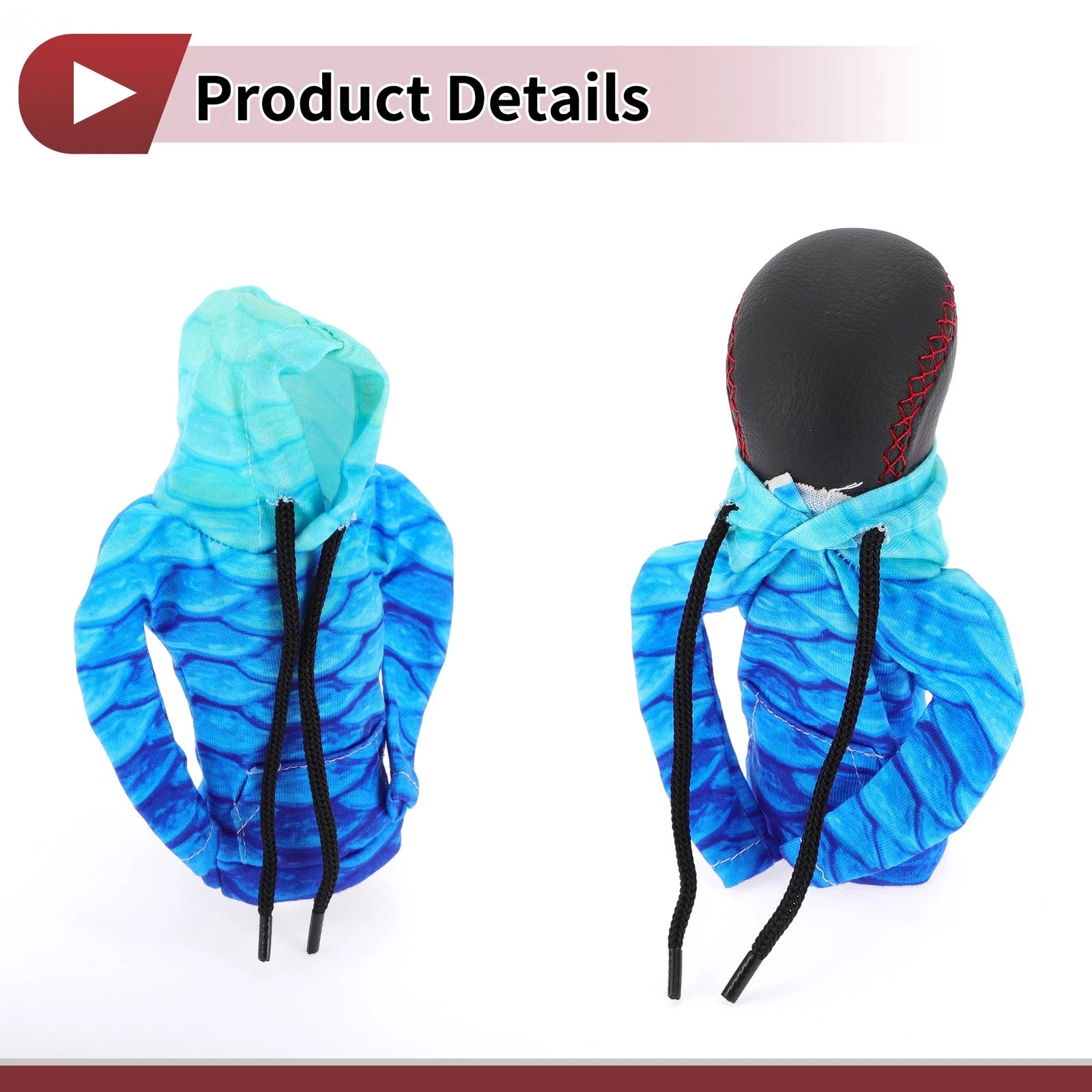 Gear Shift Knob Cover for Automotive Manual (Gradient Blue)