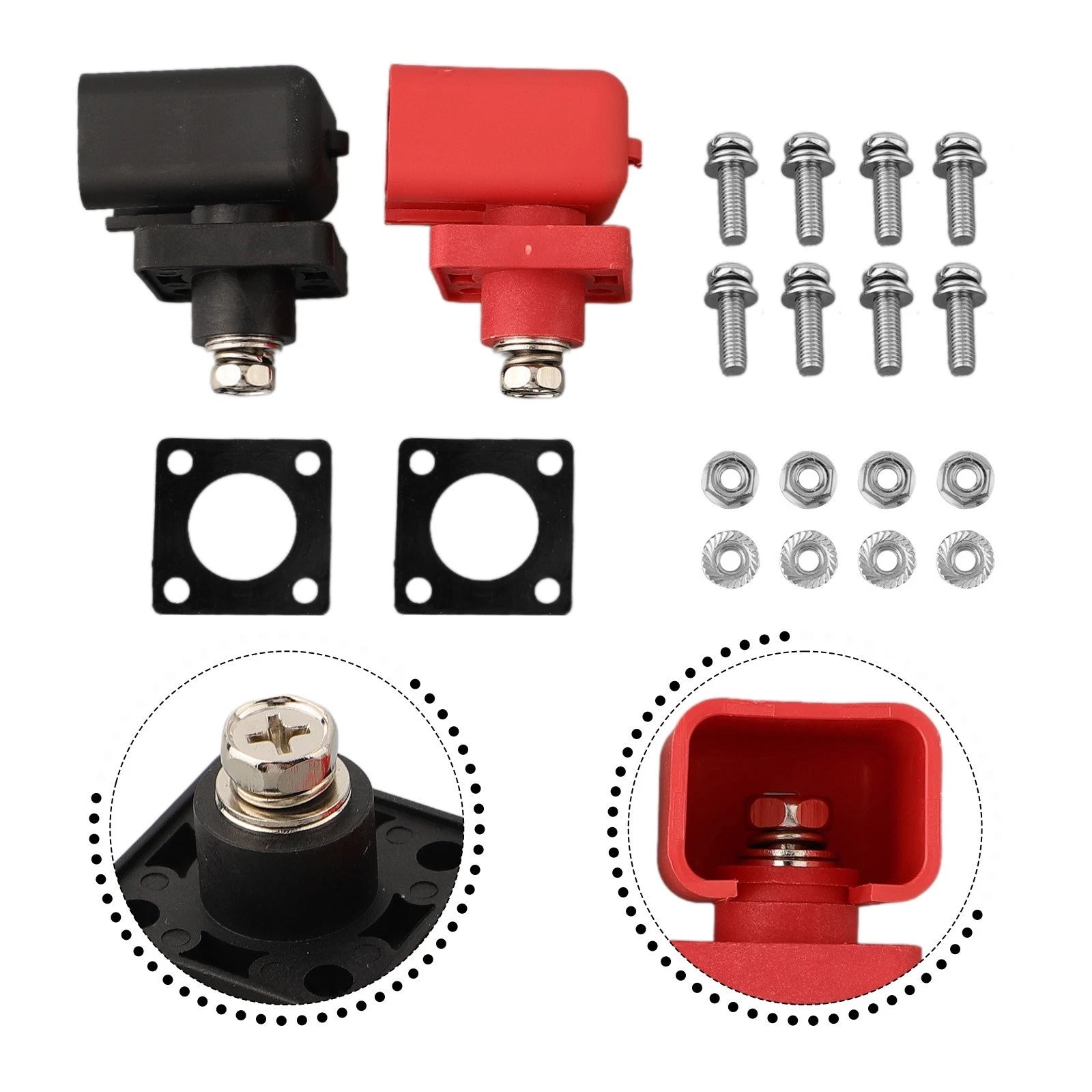 High Current Through Wall Battery Connector for (120A/150A)