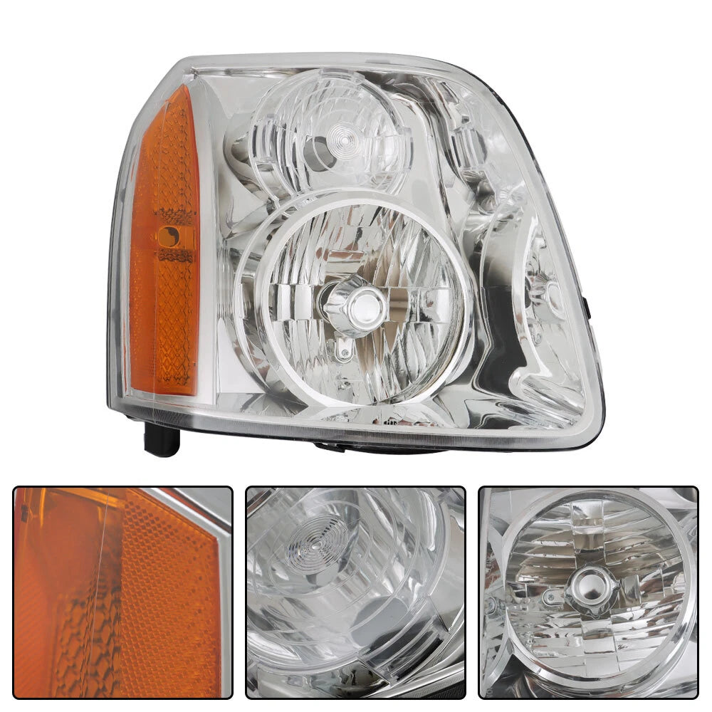 Set of 2 Halogen Headlights for GMC Yukon Denali XL1500 2500 (2007–2014)