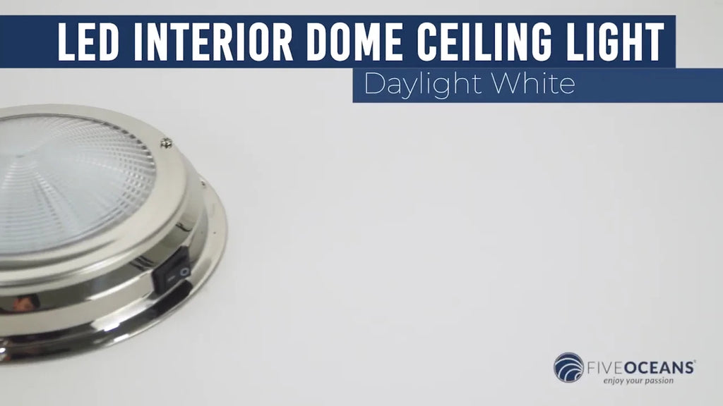 2X Marine LED Interior Dome Light for Boat Ceiling (6")