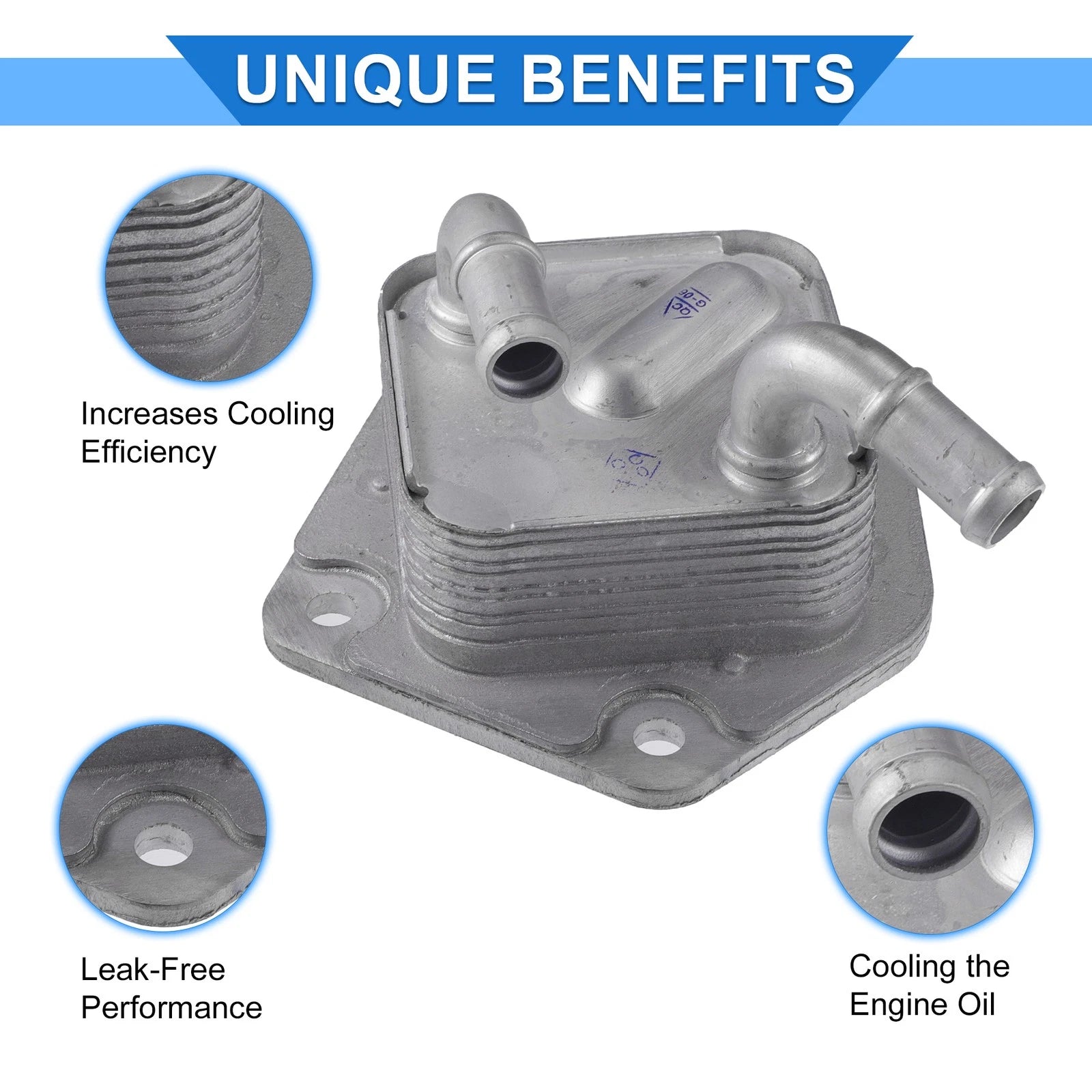 Engine Oil Cooler with Seals for Honda Civic HR-V (2016–2022)