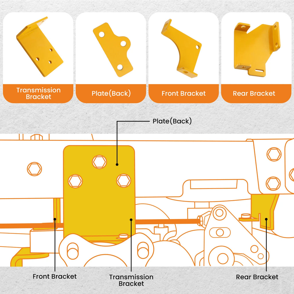 Hydro Transmission Bracket Kit for Hustler Raptor (#125255 SD)