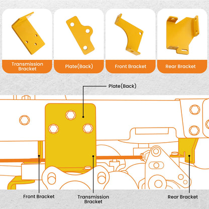 Hydro Transmission Bracket Kit for Hustler Raptor (#125255 SD)