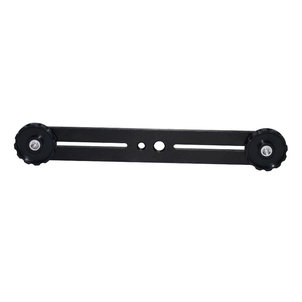 Dual Camera Tripod Bracket with Rubber Grip for Secure Flash Attachment