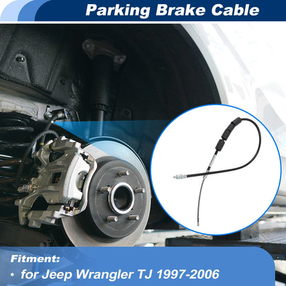 2Pcs Rear Parking Brake Cable for Jeep Wrangler TJ (1997–2006)