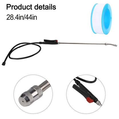 Sprayer Wand for Stainless Steel Hose Compatibility (9mm/11mm)