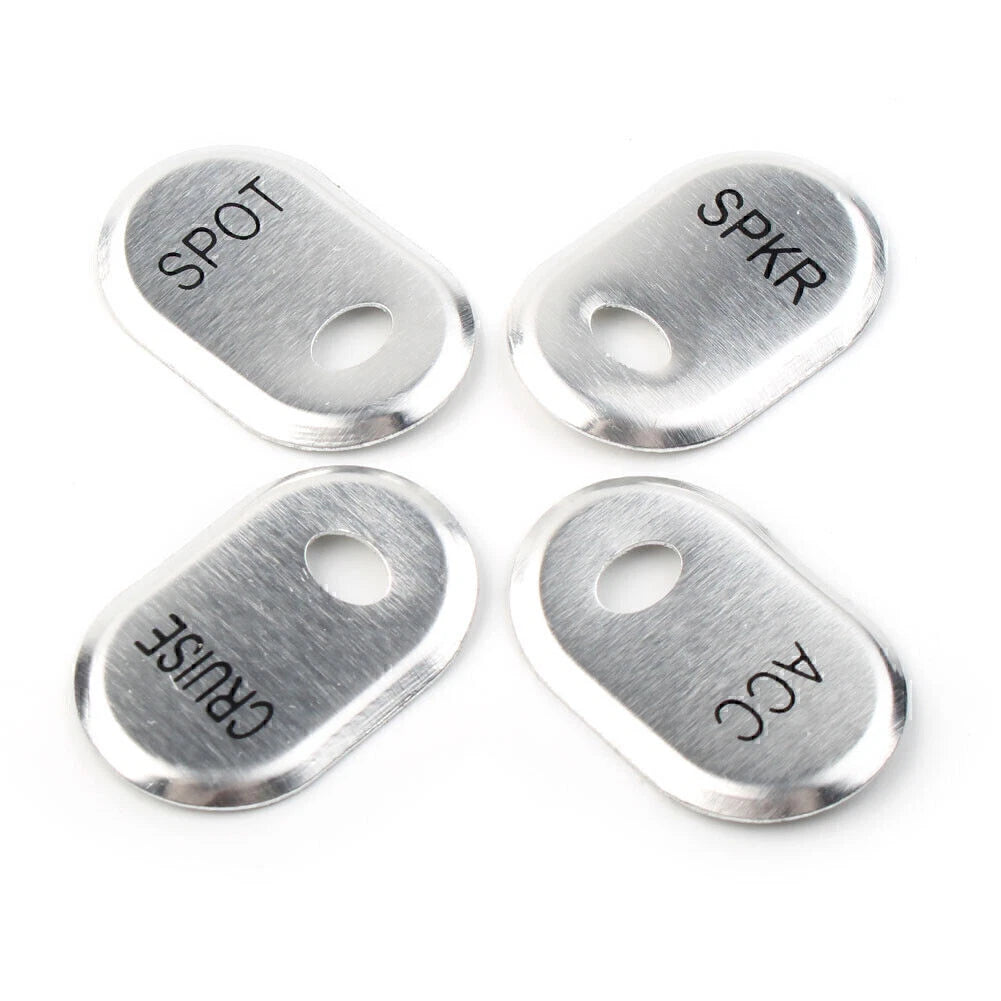 Chrome Brushed Panel Switch Covers for Harley Touring Electra Glide Road Glide (2014–2023)