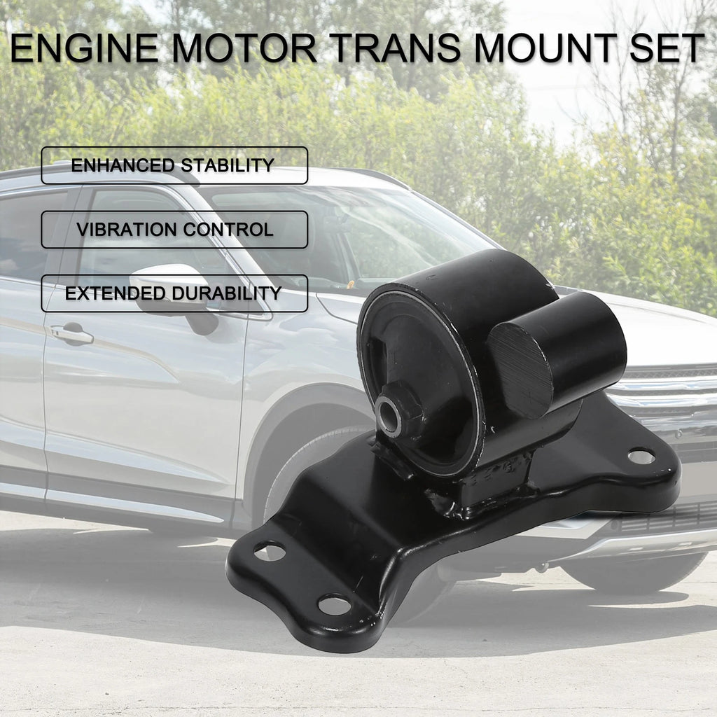 Engine Motor Trans Mount Set Replacement for Mitsubishi Lancer 2.0L (2002–2007)