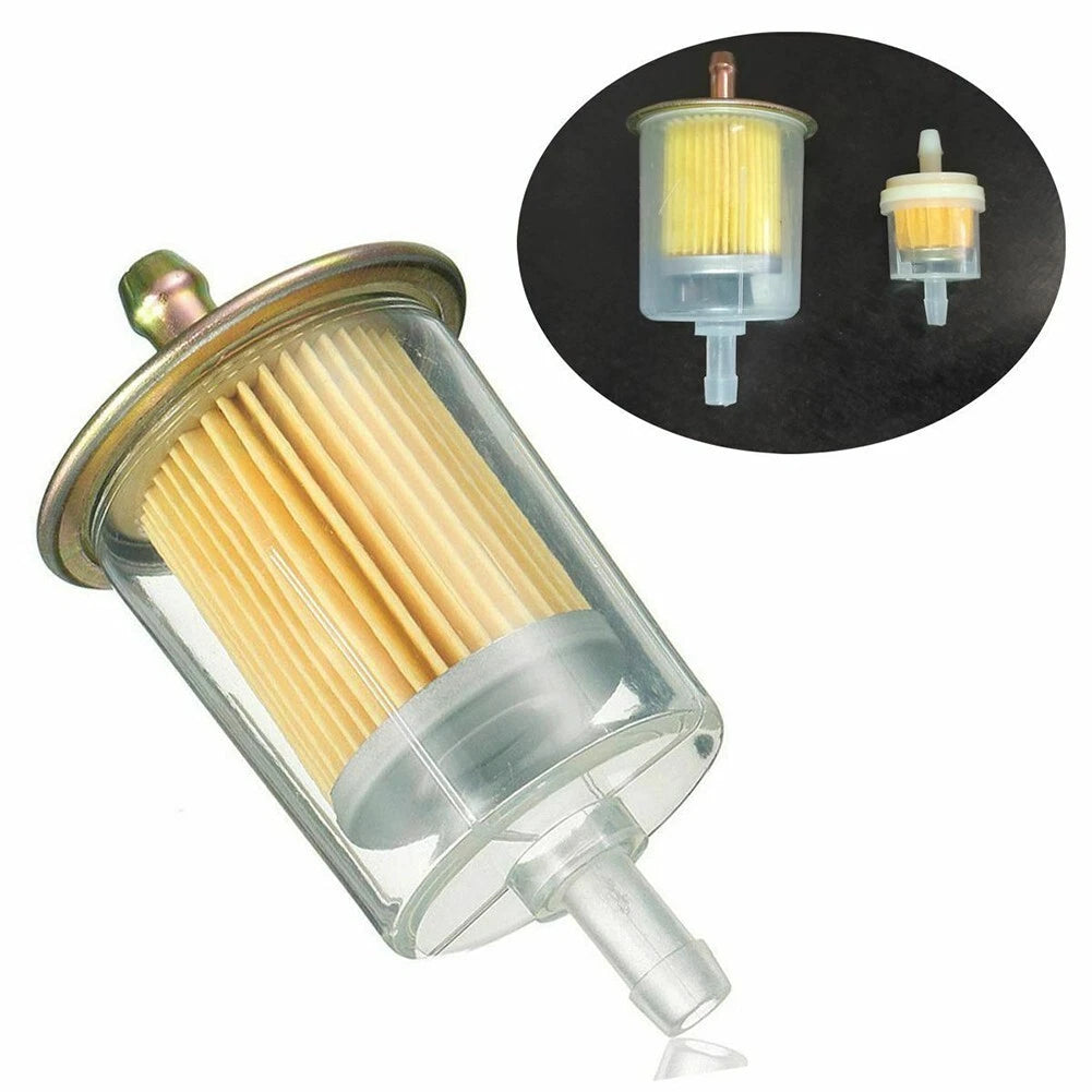 Fuel Filter for - 9mm Hose Connections, Clear Shell