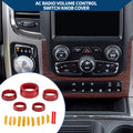 Headlight Media Knob Cover 5 Pcs for Dodge Ram (2013–2017)