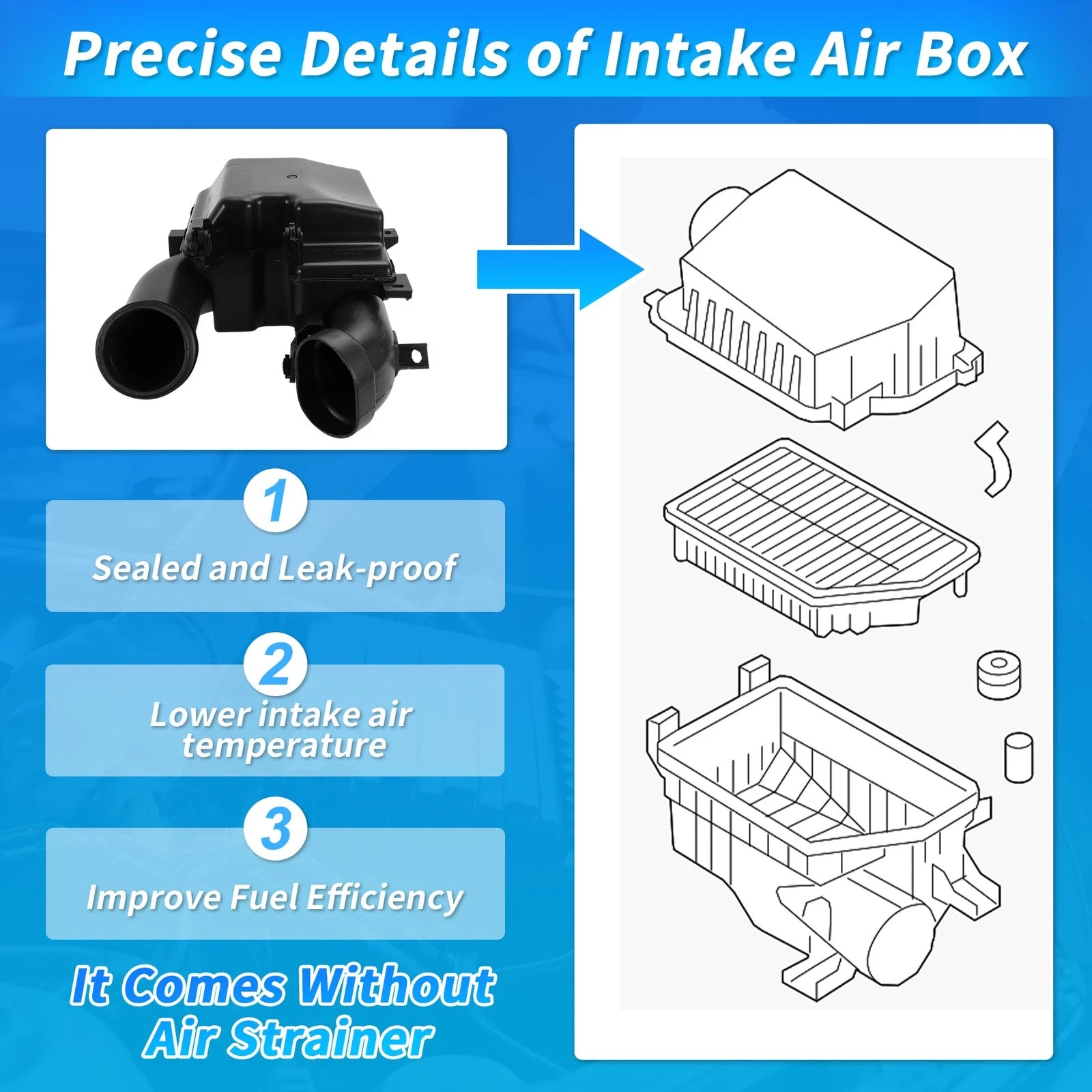 Air Filter Cleaner Box Housing Replacement for Hyundai Elantra (2017–2020)