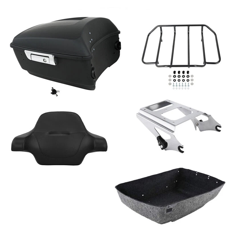 Trunk Pad Rack Mount for Harley Touring (2009–2013) Matte Black