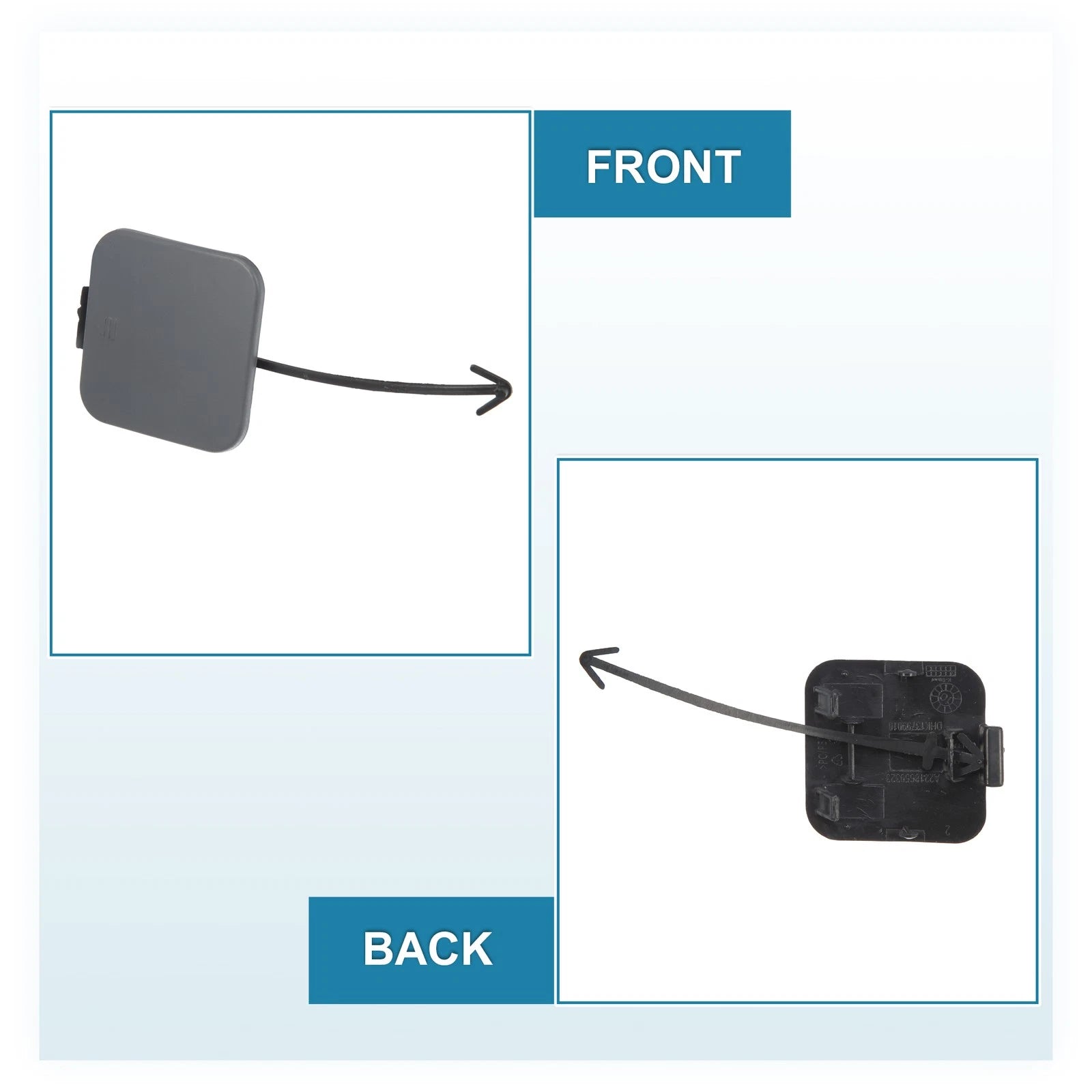 Tow Hook Cover Rear Bumper Replacement for Mercedes-Benz S-Class W221 (2007–2009)