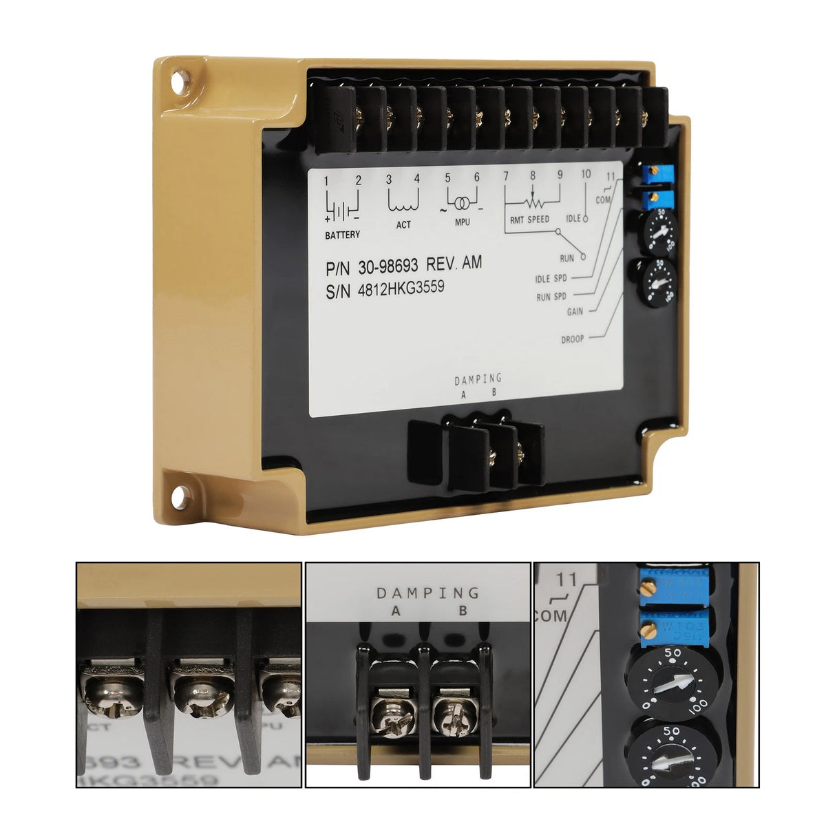 Speed Controller for Cummins KTA19 (Generator) 3098693