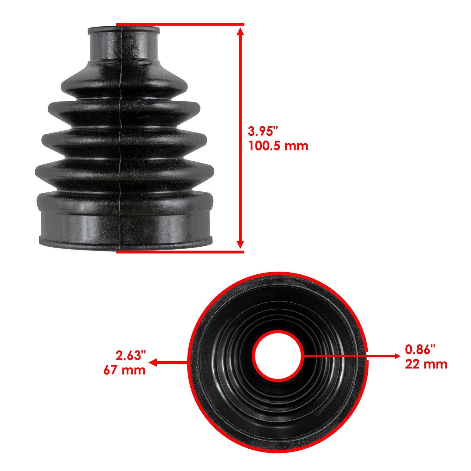 Front Axle Outboard CV Boot Kit for John Deere XUV590i (2019–2020)