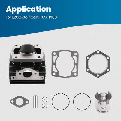 Cylinder & Piston Rebuild Kit for EZGO 2 Cycle 244cc (1976–1988) | EC25-DS, 23415G1