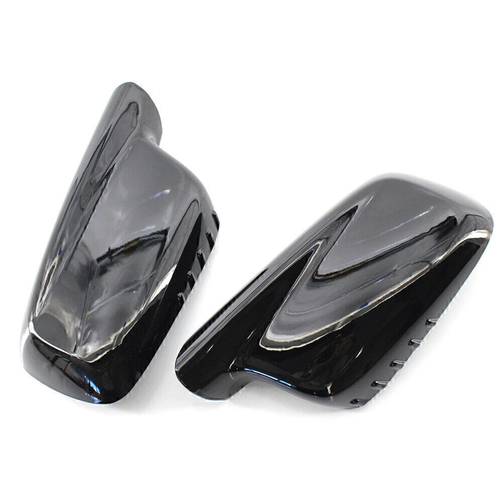 Set of 2 Door Wing Side Mirror Cover Caps for BMW E46 E65 E66 (2000–2006)