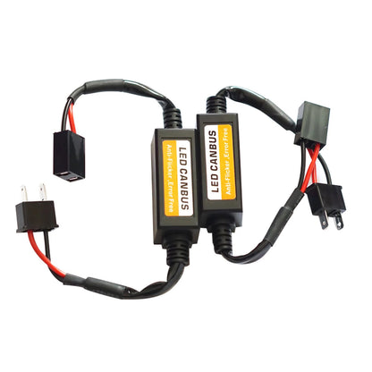2X H7 Headlight Canbus LED Decoder for