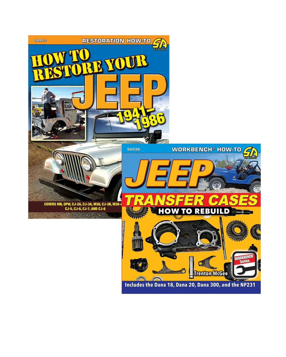 2 Book Set: Jeep Transfer Case Rebuild Guide (1941–1986)