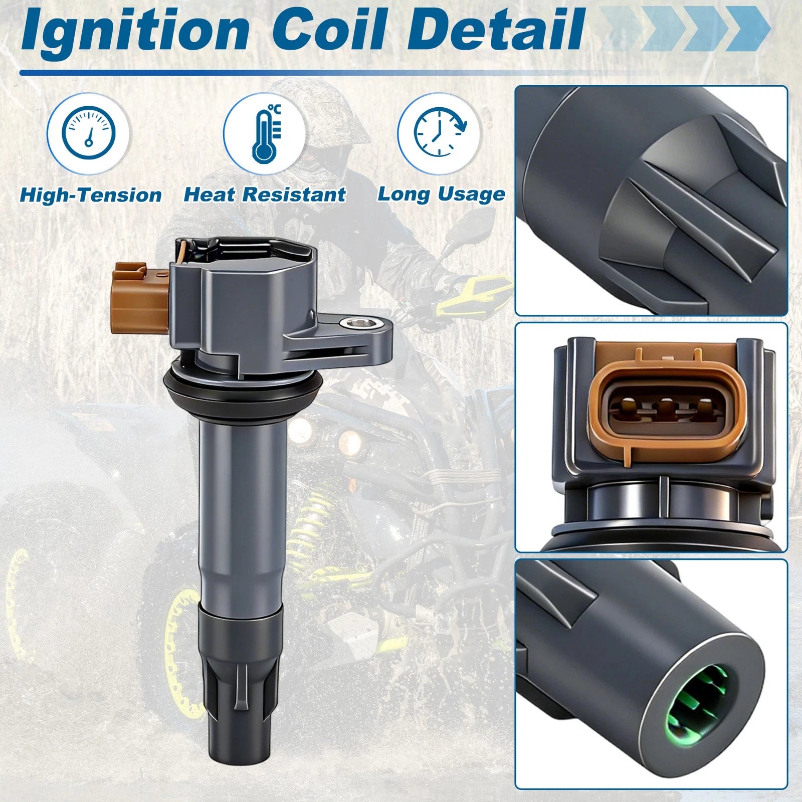 3pcs Ignition Coils for Can-Am Maverick X3 (2018–2022)