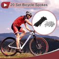 Bicycle Spokes Front Set 69 mm Black Steel for 20 Set (2005–2015)