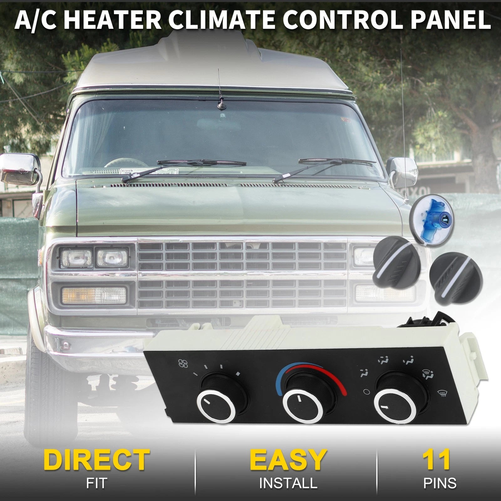 HVAC A C Heater Climate Control Switch Replacement for Chevrolet Express (2003–2023)