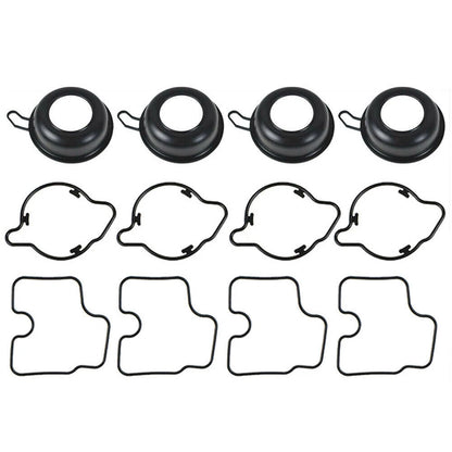 4X Carburetor Plunger Diaphragm Repair Kit for Honda CBR600 F4 (1999–2000)