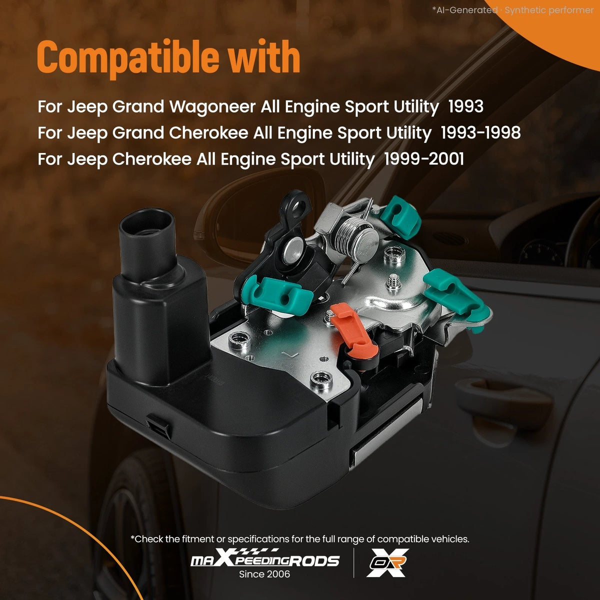 Door Lock Actuator Front Left for Jeep Grand Cherokee (1993–1998) DLA607 55033439