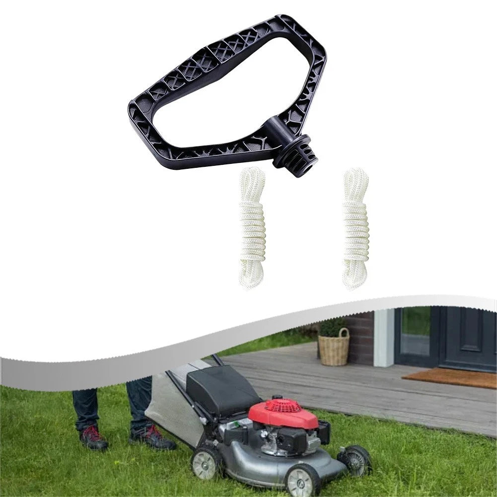 Recoil Starter Handle + Pull Cord Kit for Gas Powered Outdoor Tools (145mm)