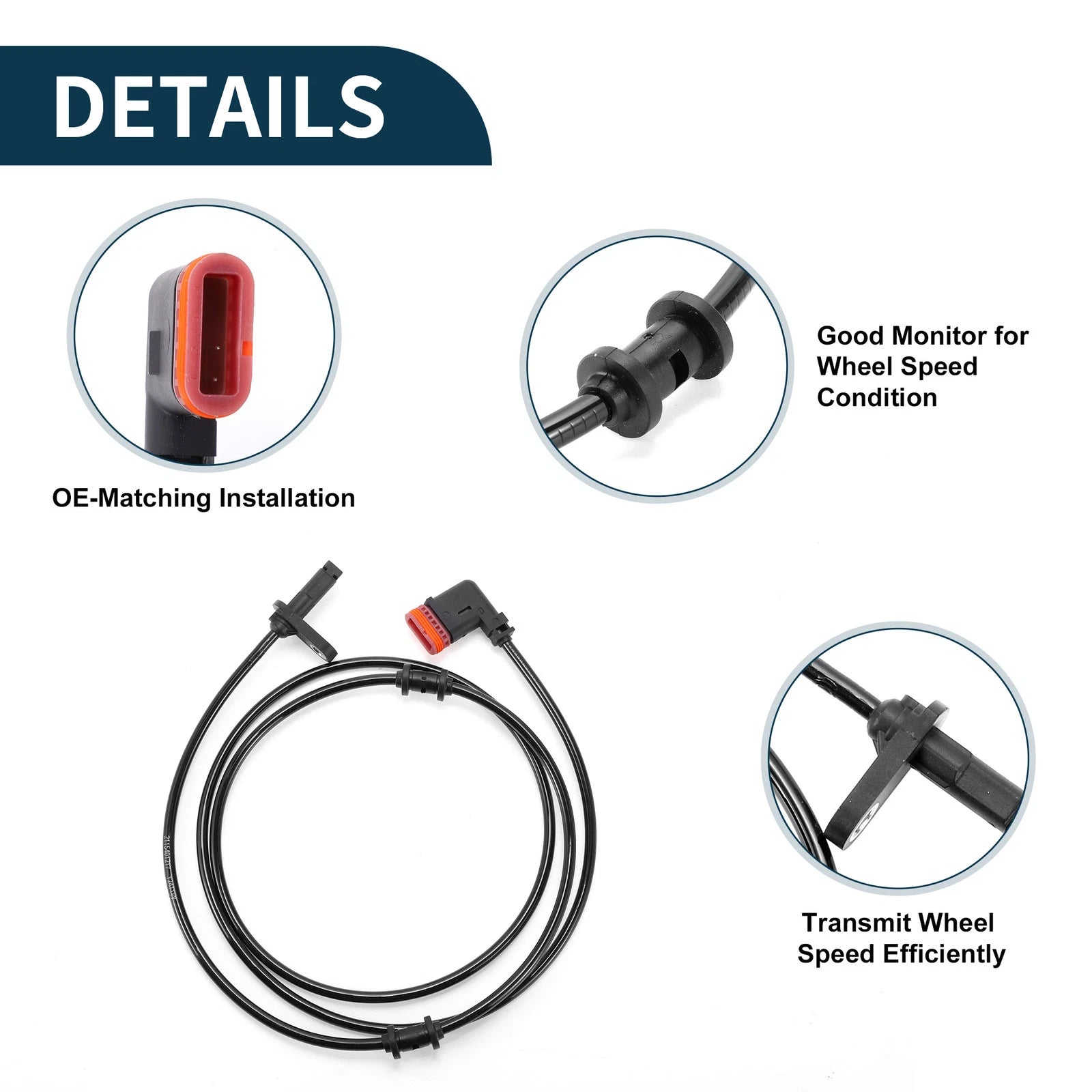 ABS Wheel Speed Sensor No. 2115401217 for Mercedes-Benz E-Class (2003–2009)