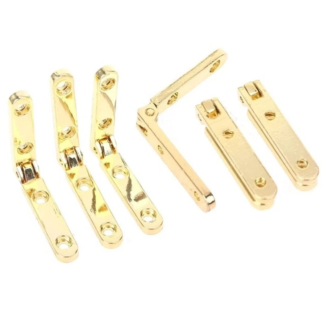 10x 90 Degree Zinc Alloy Spring Hinges for Wooden Box (30mm)