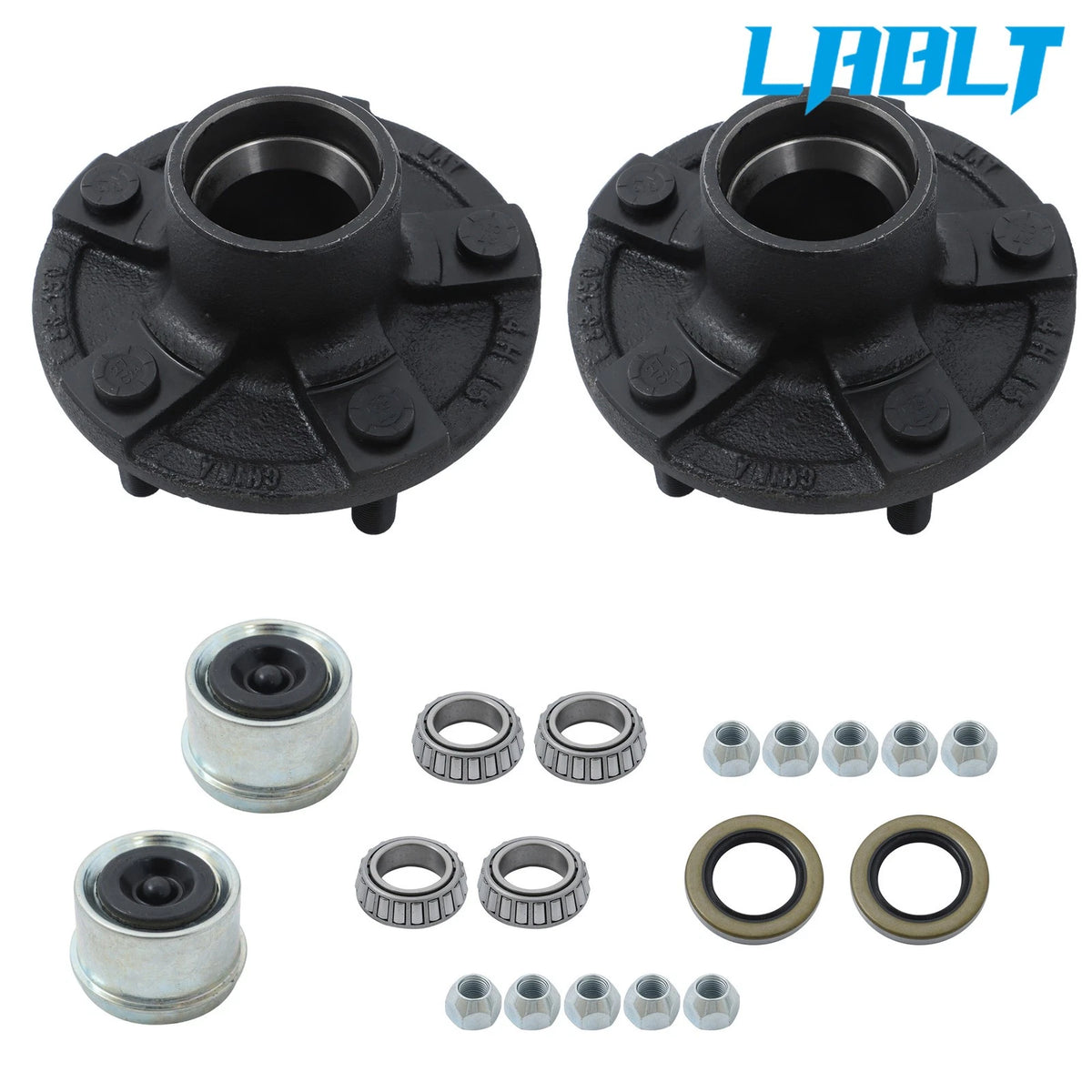 Idler Hub Kit for Trailer 5 Lugs 5x4.5 (2000 lb Axle) - LABLT 1-1/16" Bearings