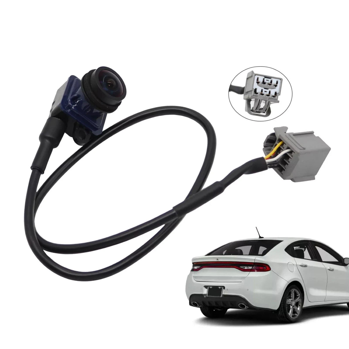 Rear View Backup Camera for Dodge Dart (2013–2016) 170° Vertical Angle