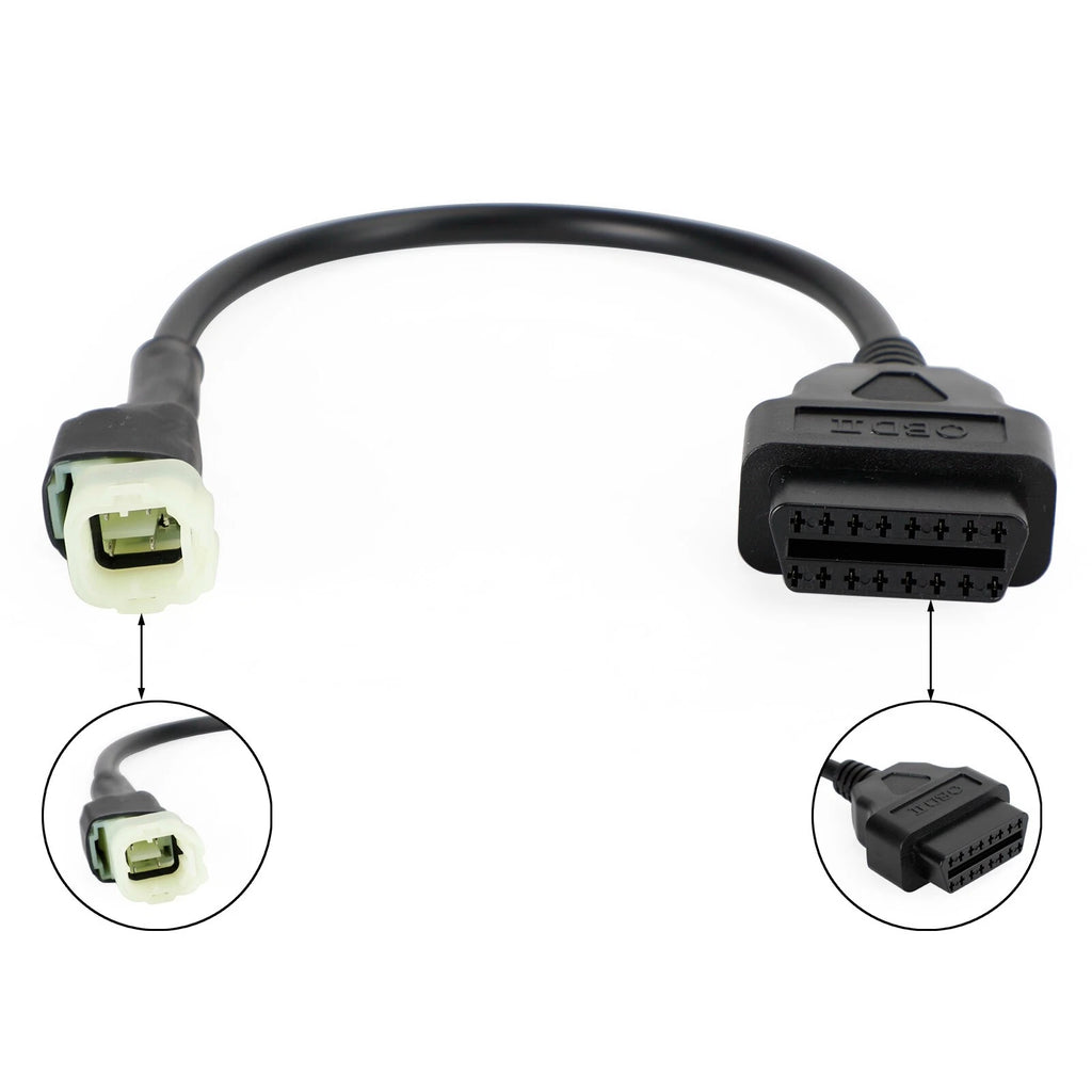 4 Pin to 16 Pin OBD2 Diagnostic Adapter Cable for Honda CBR 1000R/600R (2008–2023)