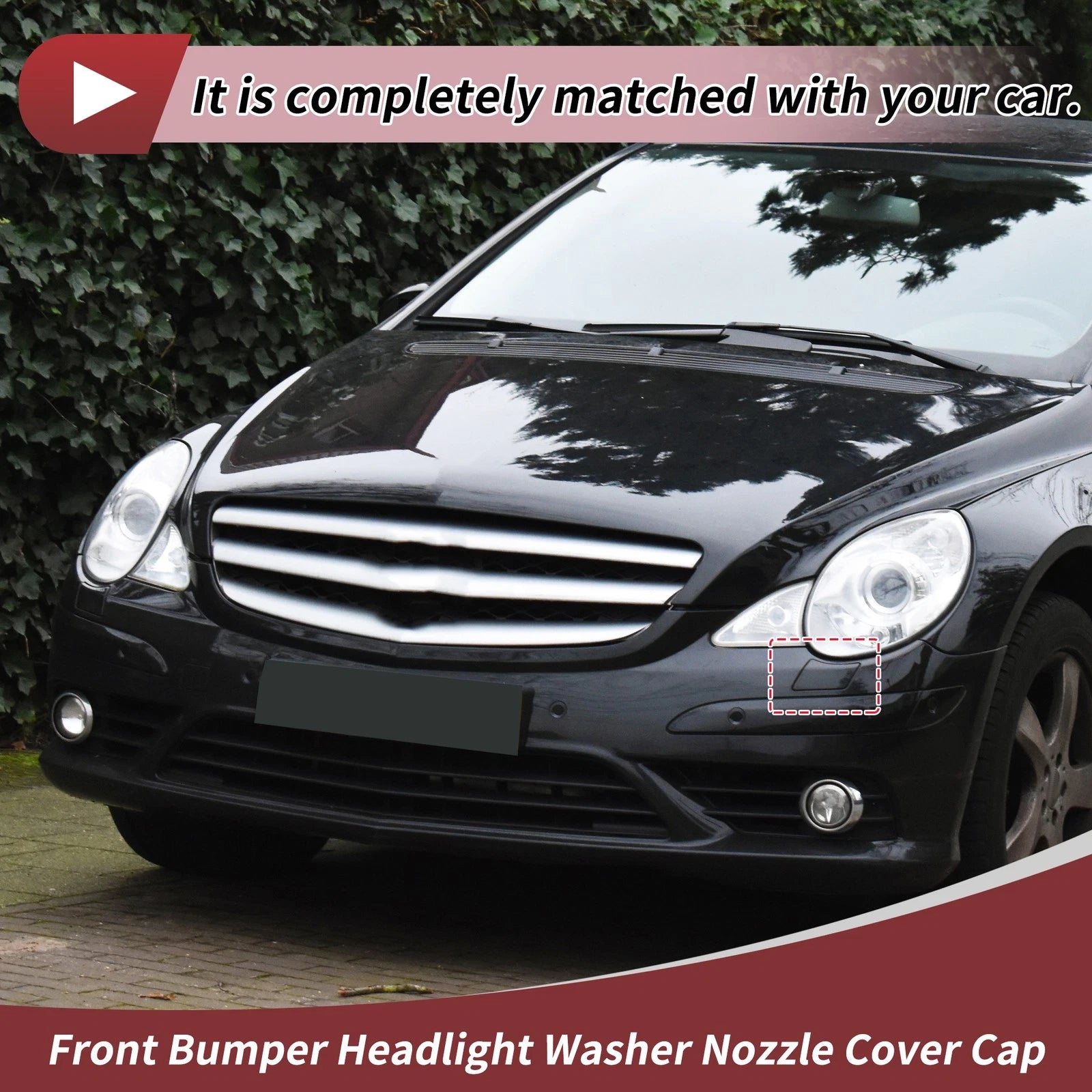 Front Left Headlight Washer Nozzle Cover Cap for Mercedes-Benz R320 (2006–2015)