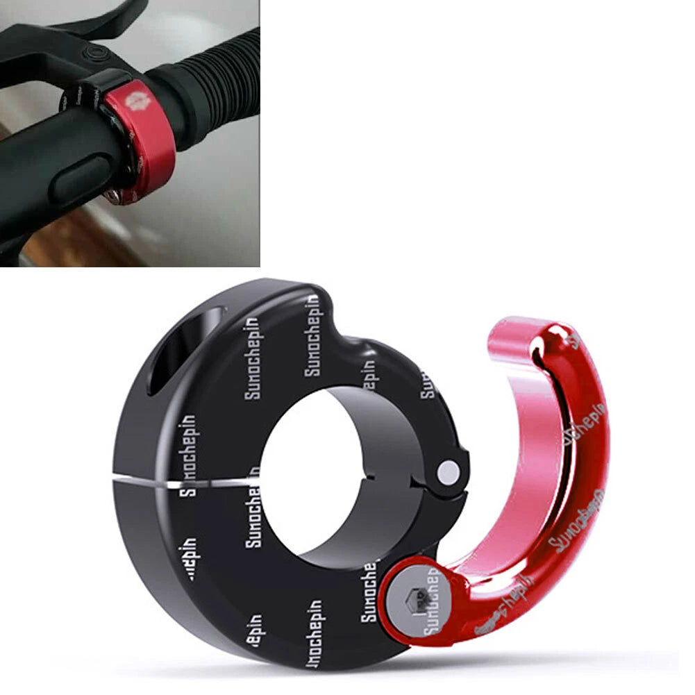 Helmet Hook Holder for Motorcycle ATV (21-28mm Handlebar) Red