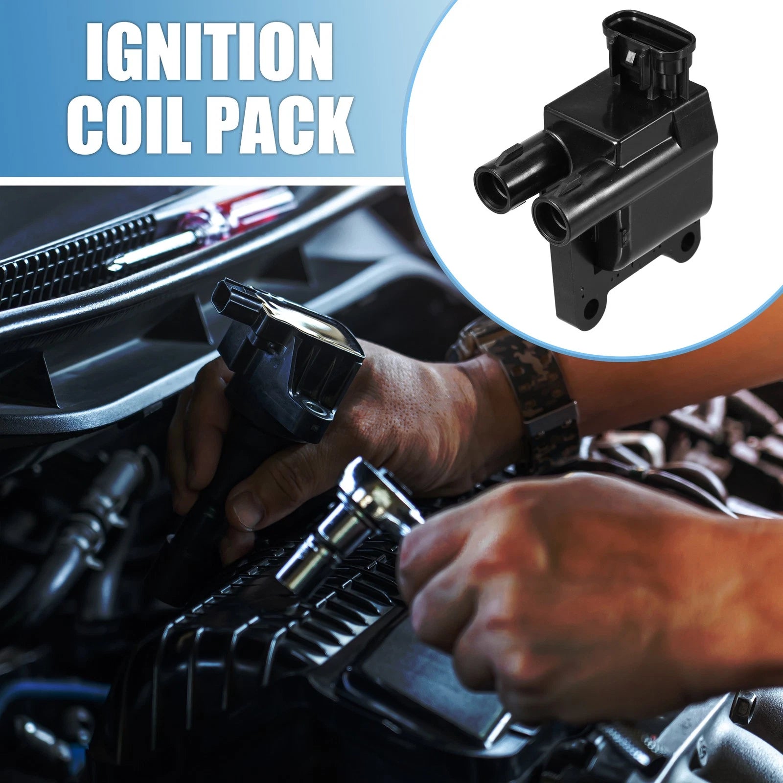 Ignition Coil Pack Set for Toyota Camry (1997–2001) Replacement Plastic