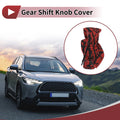 Gear Shift Knob Cover for - Red Black Polyester