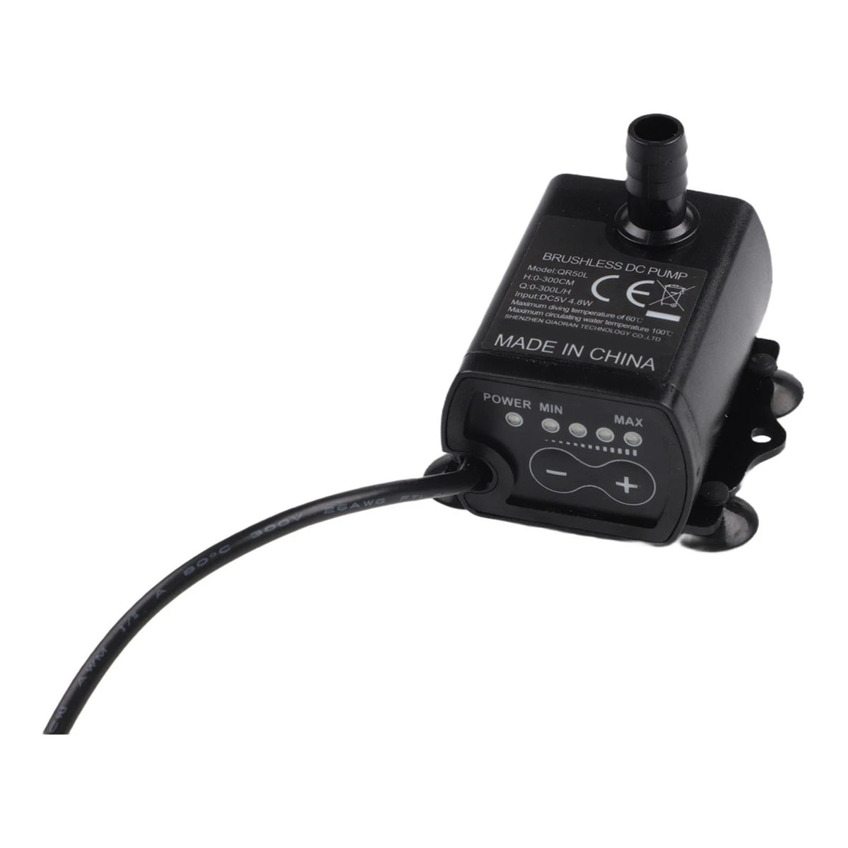 Brushless DC Water Pump for USB Powered Applications with Filter and Suction Cups