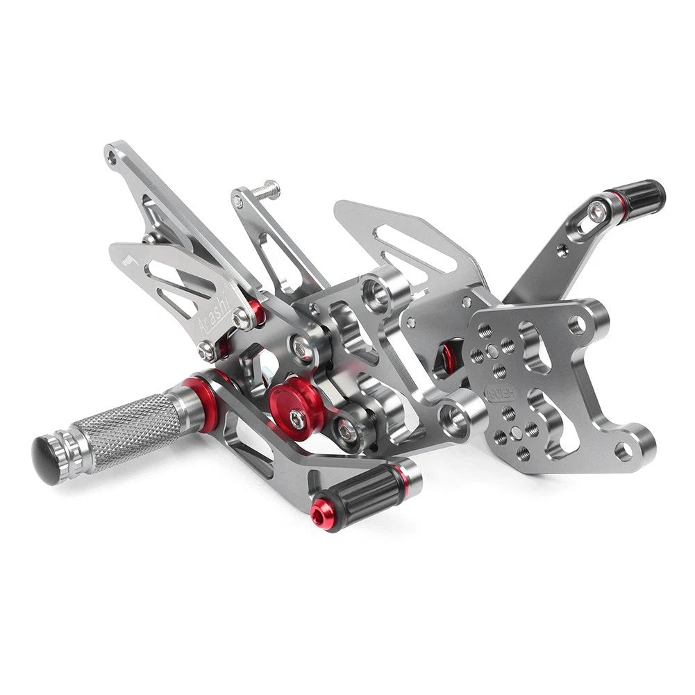 Rear Sets Foot Pegs Kit for Honda CBR600RR (2009–2018) Grey