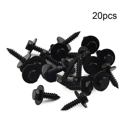 20 Pc Set Hex Washer Head Self-Tapping Screws for Automotive